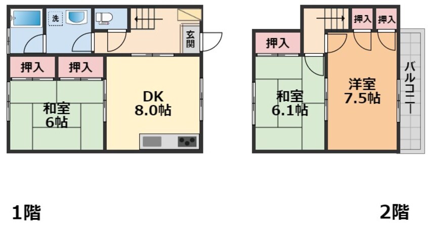 間取図 Ｍハイツ