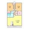 フォブール竹原 2LDKの間取り