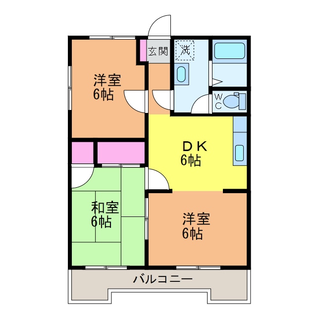 間取り図 コーポ王赤