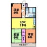 カーサグラン余戸 3LDKの間取り