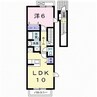 フィオーレ・Ｕ 1LDKの間取り