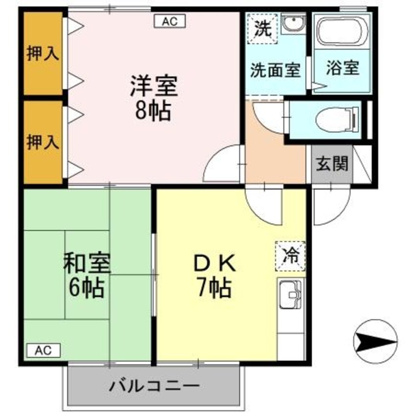 間取図 セジュールＭＧ　Ⅲ