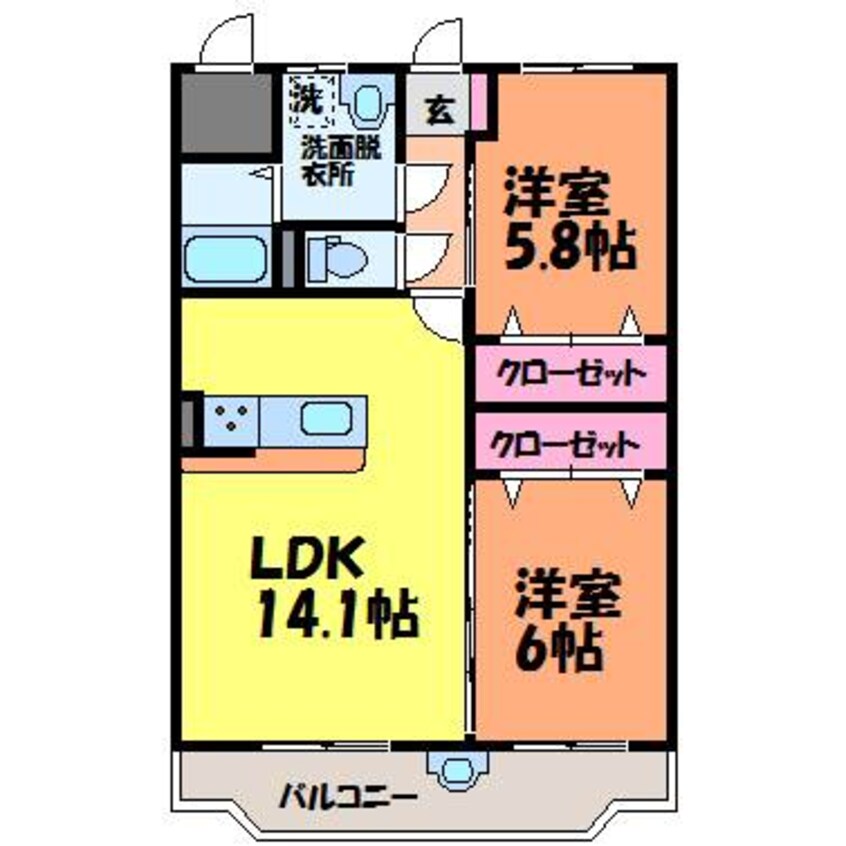 間取図 ユーミー栗林