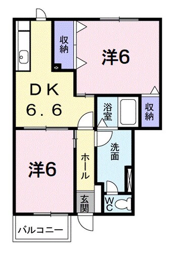 間取図 イーストコートＢ