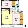 Ｙ．サイレントビレッジ山越 2LDKの間取り