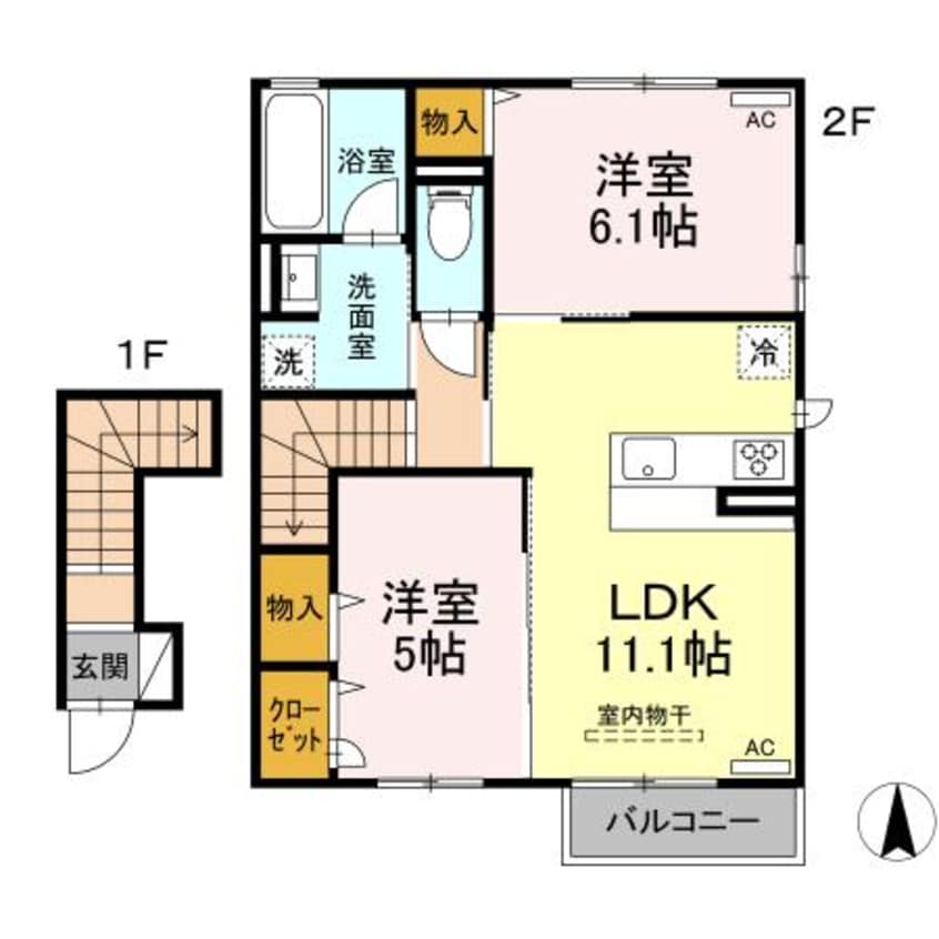 間取図 Palla鴨川