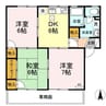 コンフォートＢ棟 3DKの間取り