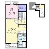 メゾン・ダンダン 1LDKの間取り