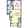 レジデンスＴ・ＷＥＳＴ　Ⅱ 1LDKの間取り