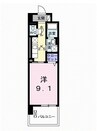 ルミエール山越 1Kの間取り
