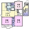 ウエストコート　Ａ 3LDKの間取り
