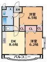 サザン・クロス 2DKの間取り