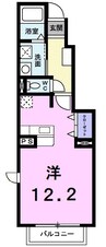 カーサ・アルカンシエルＢ 1Rの間取り