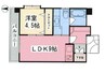 ヴェルデ・ビュー大手町 1LDKの間取り
