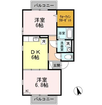 間取図 サンライズ ハイツ ＭＫ