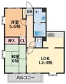 フォブールＮーＴＯＷＮ・ 2LDKの間取り