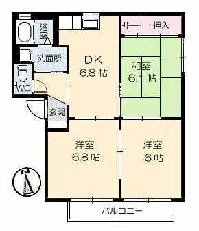 間取り図 バリュージュ雄郡　A.B.C