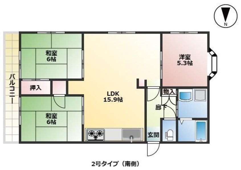 間取図 ロイヤルハイツ