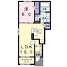 カーサ　セレーノ　Ｂ 1LDKの間取り