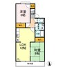 セジュール久万ノ台B 2LDKの間取り