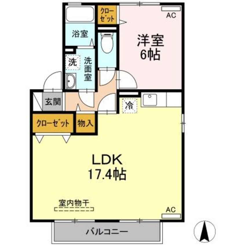 間取図 ソレーユＣ・Ｋ