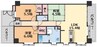 ライオンズマンション東一万 3LDKの間取り