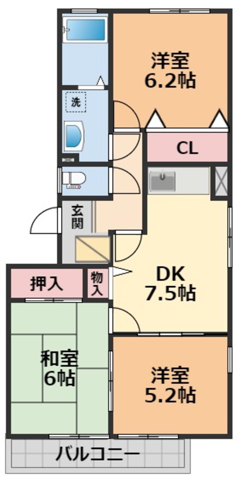 間取図 フォブール生石