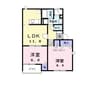 リバ－サイド　藤 2LDKの間取り
