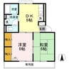 プレジール安田 2DKの間取り