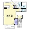 アンクルールＢ 1Rの間取り