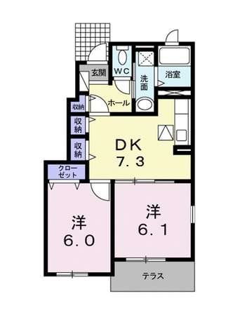 間取図 メリー　カレント