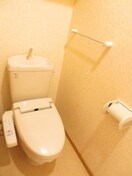 落ち着いた色調のトイレです プリムロ－ズⅡ　Ａ