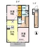 モダンセジュールＫ 2DKの間取り