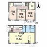クローバーコート北斎院 3LDKの間取り