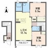 メイプルハウス 2LDKの間取り