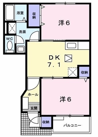 間取図 サントル吉藤Ａ