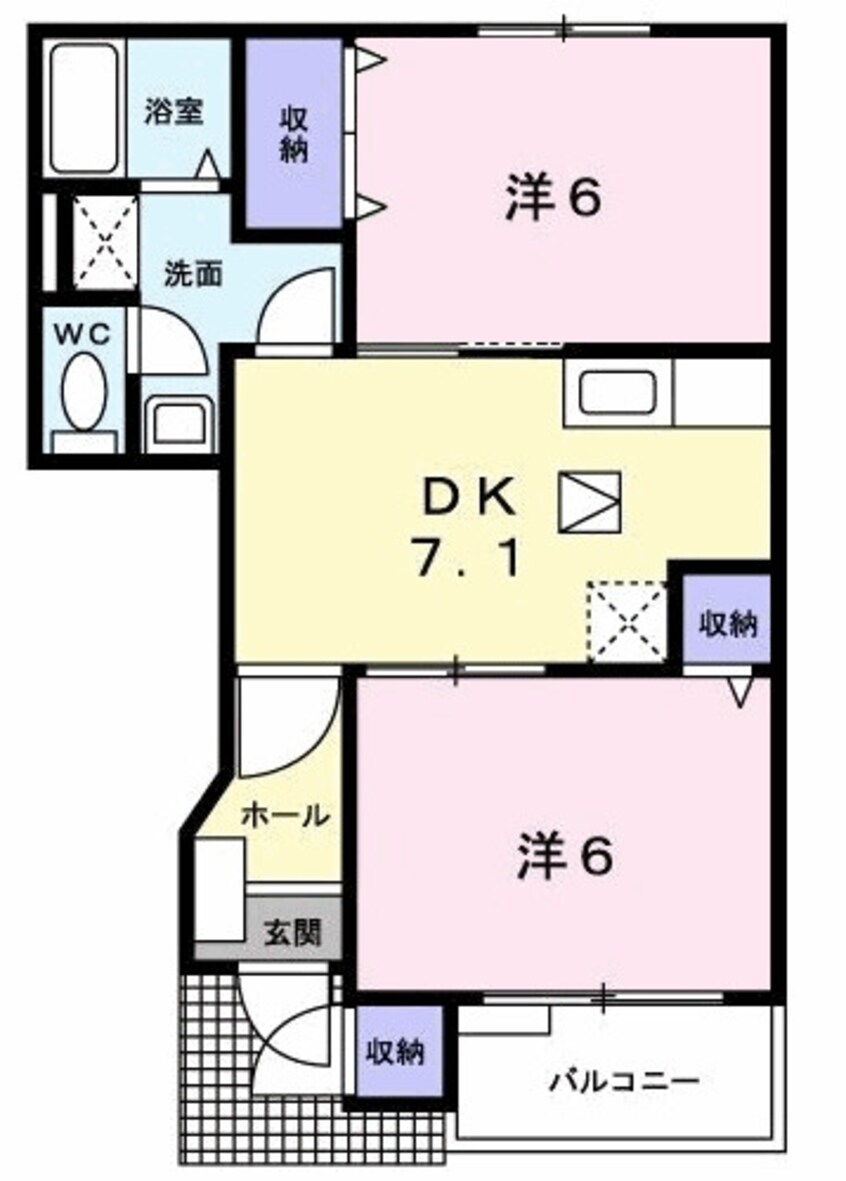 間取図 サントル吉藤Ａ