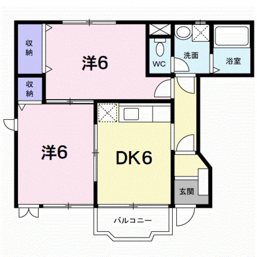 間取図 アグレブル北吉田