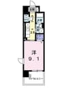 サン住吉Ⅱ 1Kの間取り