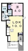 プロムナードＷＳⅡ 1LDKの間取り