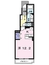 レーベン・バオム　Ｂ 1Kの間取り