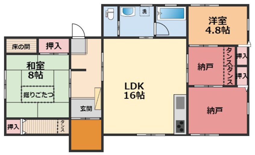 間取図 北斎院戸建