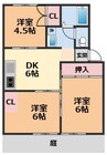 ガーデンハイツ 3DKの間取り