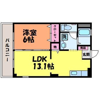 間取図 フォブール一色Ⅲ
