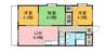 ハイツモンレーブ 3DKの間取り