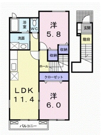 間取図 Ｆａｖｏｒ筒井