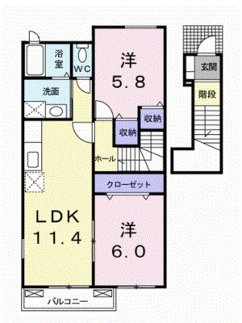 間取図 Ｆａｖｏｒ筒井