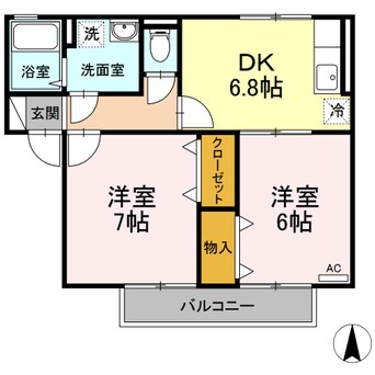 間取図 セジュール永木Ⅱ