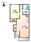 クレシア南黒田の間取図