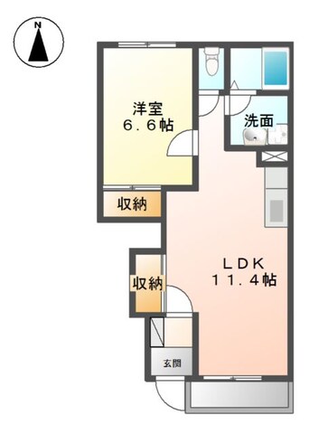 間取図 クレシア南黒田